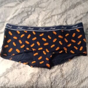 PINK Victoria's Secret Navy and Orange Panties